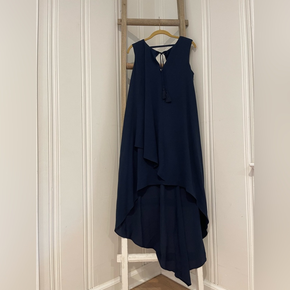 Adalyn Rae short to long navy dress